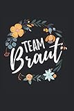 Team Braut: 6x9 inches - ca. A5 - Notizbuch LINIERT | Hochzeitsplaner| Trauzeugin Notizbuch | Trauzeugin Planer | Geschenkidee | Hochzeitsorganisation | Hochzeit Planung | Junggesellinnenabschied