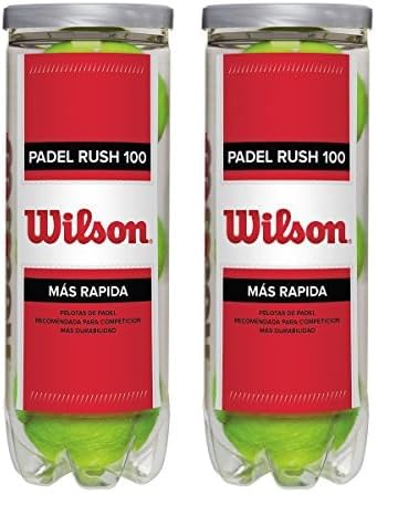 Wilson Rush 100 3 Ball Can Pelotas de Tenis, Unisex, Yellow, NS (Paquete de 2)
