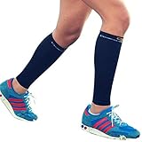 Top Calf Compression Sleeve Men Women, Perfect for Running, Training, Travel, Cycling, Hiking, Relieves Lower Leg Pain, Shin Splint, Best for Recovery (Black, Medium, Calf Diameter 12