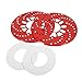 Vikenar Disque Frein,Rotor De Frein À Disque 1 Set Auto Aluminium Disc Rotor Couverture Couvertues De Couverture De Lacoration 26Cm Red