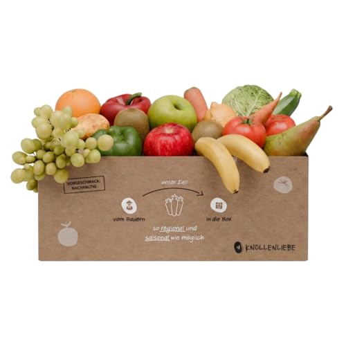 Mix-Box Classic mit 5 kg saisonalem Obst & Gemüse | Gemischte Obst- und Gemüsebox | Regional direkt vom Feld | Frisch, vielfältig & gesund | Plastikfrei & klimaneutraler Versand