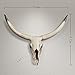 Notakia Gaobei Long Horn Cow Skull Wall Hanging Longhorn Steer Southwest Bull Skull Sculpture Resin Decoration
