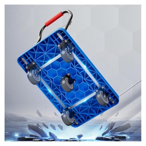 Carretilla plegable multiusos con ruedas de caucho 5 pulg miniatura 4