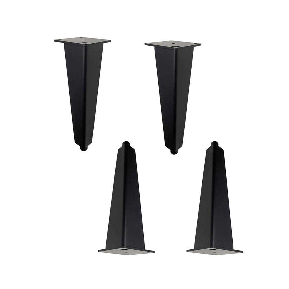 Pieds de canapé réglables en métal de 15 cm avec vérin de stabilisation | Lot de 4