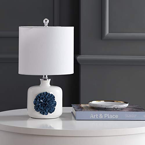 Lámpara de Mesa Safavieh Olinda Blanca/Azul 18 pulg miniatura 4