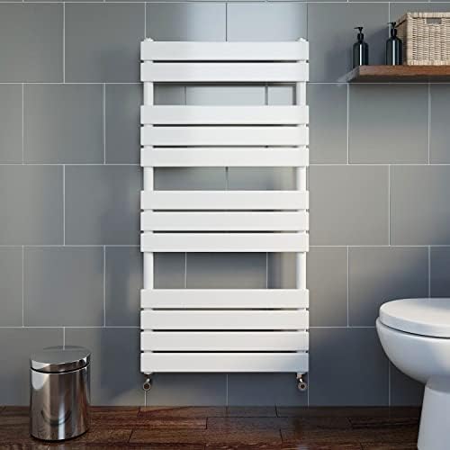 DuraTherm Heated Towel Rail Radiator For Bathrooms Wall Mounted Flat Panel Ladder Anthracite Grey Central Heating 950 x 500mm