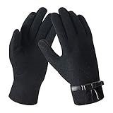 Bequemer Laden Winter Kaschmir Handschuh für Damen Warme Touchscreen Strick Handschuhe mit Bogen Elegant Weich Fleece Winterhandschuhe für Frauen Outdoors