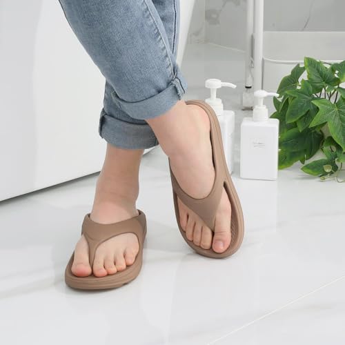 Image of shevalues Orthopedic Sandals for Women, Arch Support Recovery Flip Flops