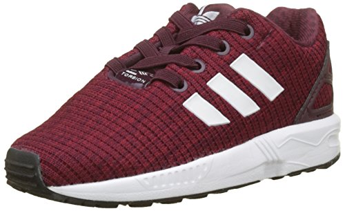 adidas ZX Flux El I, Chaussures de Fitness Garçon Unisex Kinder, Rouge (Granat/Ftwbla/Ftwbla 000), 25.5 EU
