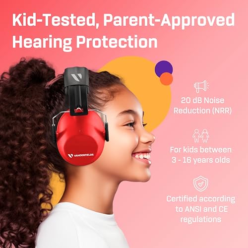 Vanderfields Kids Ear Protection Earmuffs - Noise Cancelling Headphones for Kids, Autism, Toddler, Children - Image 3