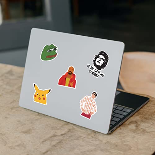 Image of CodersParadise 61-Piece Funny Meme Stickers Pack | Vinyl, Self-Adhesive Stickers for Laptop, iPhone, Water Bottles & Computer