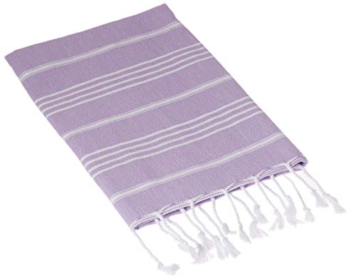 Bersuse 100% Algodon - Anatolia Toalla de Mano Turca - Cuidado del Bebe, Cara, Cabello, Cocina, Bano - 60 x 110 cm, Lila