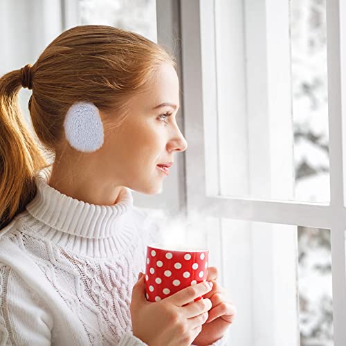 Zzxllro 6 Pairs Bandless Ear-Warmer, Soft Fleece Ear Muff, Thick Ear Covers For Women Men Cold Weather Outdoor Sport (M) #TOP5