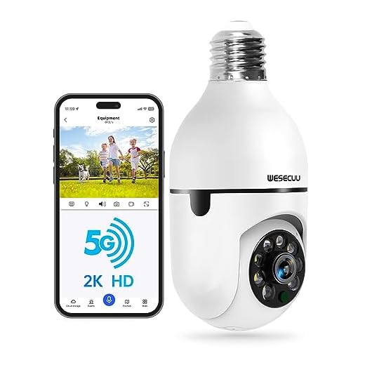Wesecuu Light Bulb Security Camera -5G&Amp; 2.4Ghz Wifi 2K Security Cameras