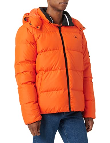 Calvin Klein Jeans Essentials Down Jacket Chaqueta De Plumón Esencial, Naranja Coral Orange , M Para Hombre Calvin Klein Jeans Essentials Down Jacket Chaqueta De Plumón Esencial, Naranja Coral Orange , M Para Hombre