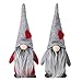 2PCS Gnomo fatto a mano, gnomo di natale, decorazione natalizia di peluche, piccola bambola giocattolo per la casa in stile Babbo Natale, decorazione per la scrivania peluche con cappello di Natale