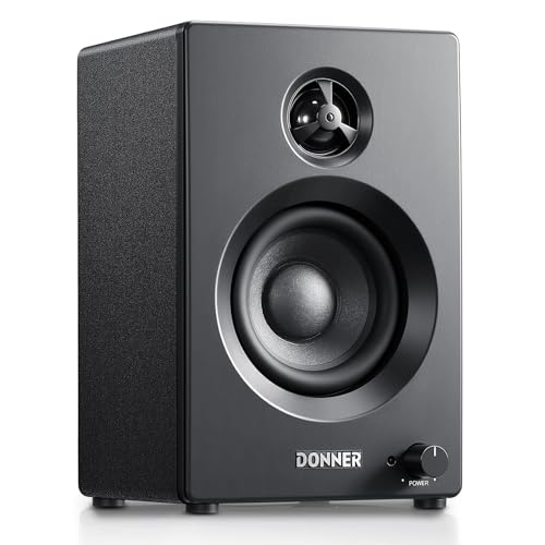 Donner Electric Drum Amplifier 20Watt Wireless Bluetooth Electronic Drum Amp with 3 and 0.75 Dual Drivers Mini Rack-Mountable Monitor Speaker DDA-20SE 80W Peak Portable for Home Practice