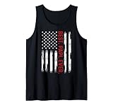 Best Papi Ever Vintage American Flag 4th of July Papi Tank Top