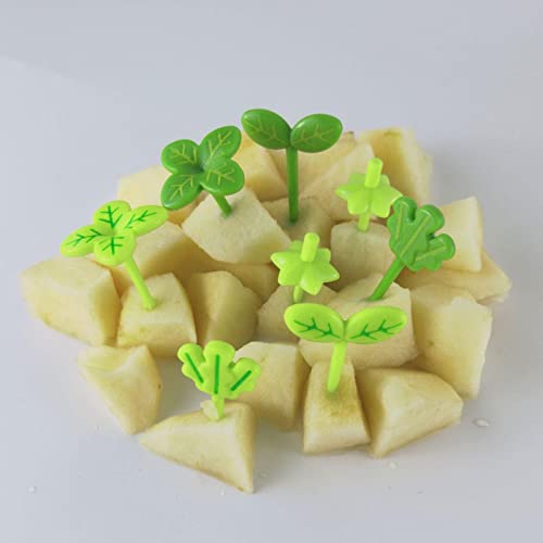 8pcs Forchetta di Frutta Stuzzicadenti Foglie
