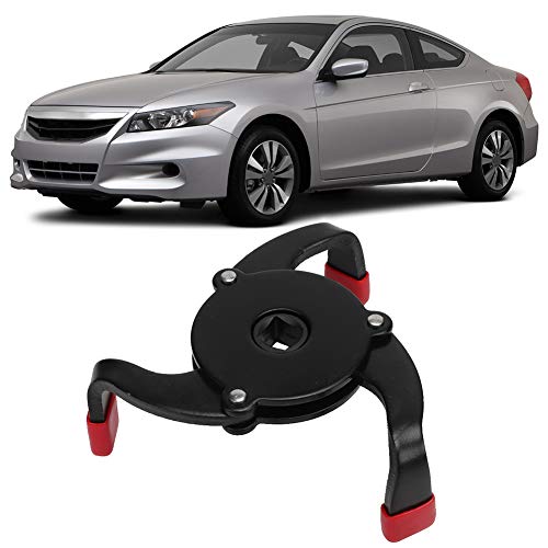 Gsycle Outil de retrait de filtre à huile à 3 mâchoires, pince à filtre à huile réglable de 53 à 108 mm, outil de changement unidirectionnel universel robuste pour différents modèles de