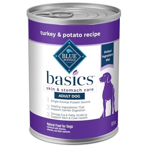 Blue Buffalo Basics Skin & Stomach Care Wet Dog Food, Turkey Cover