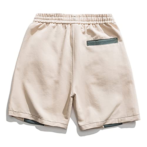 Aelfric Eden Men's 90S Patchwork Sweat Shorts Multi-Pockets Elastic Waist Cargo Short Streetwear Casual Shorts #TOP4