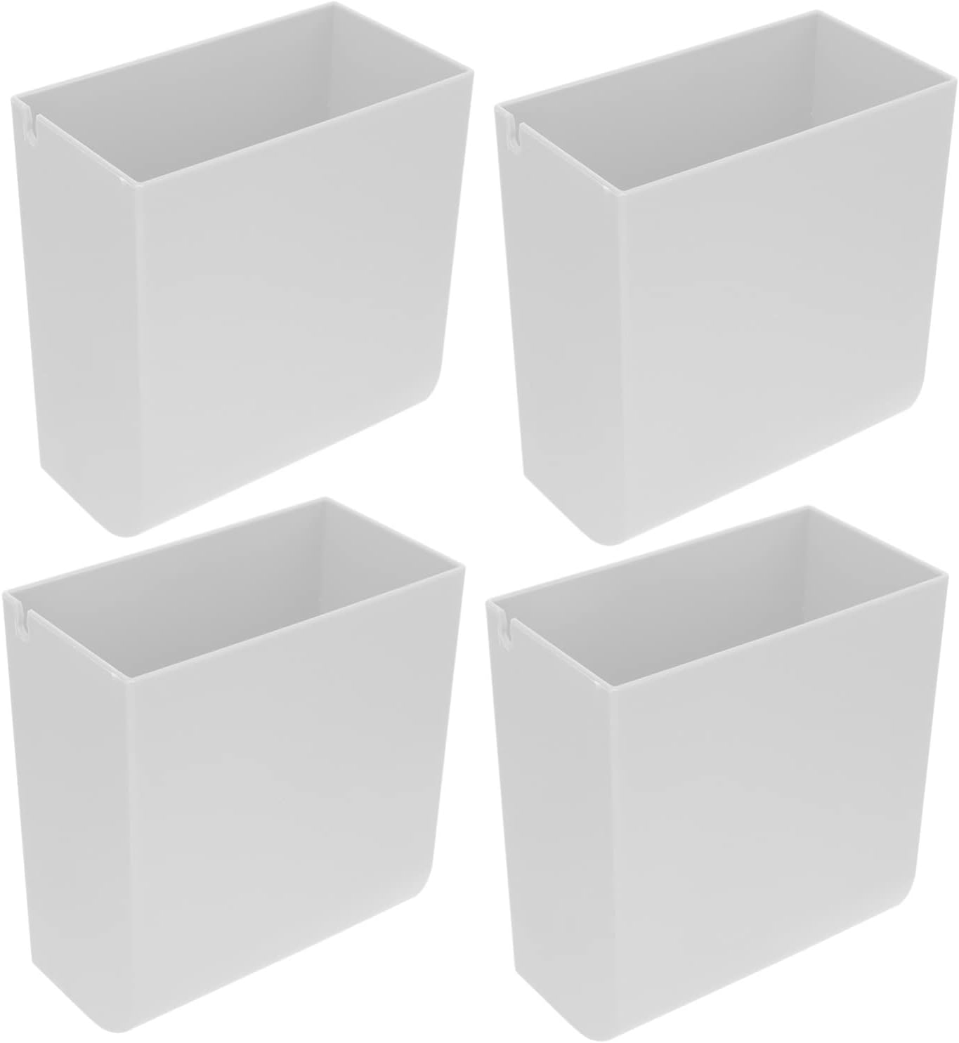 Wall Mounted Remote Control Storage Box 4pcs ABS Self Adhesive