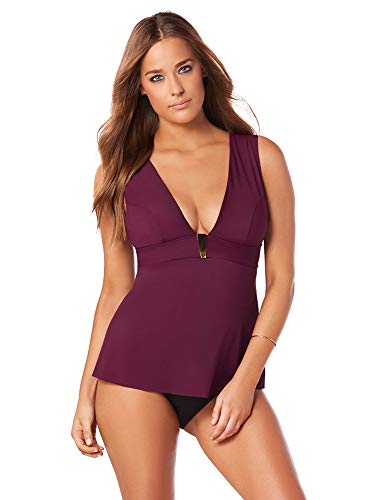 Tankini top Miraclesuit Amoressa Cabriolet Plum Wine taille 8 pour femme