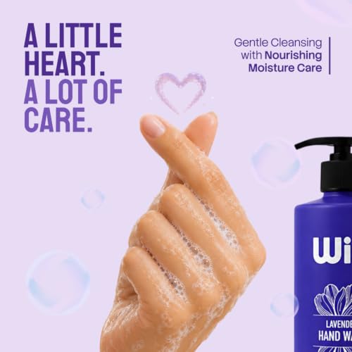 Image of Wiz Lavender Liquid Hand Wash - 500ml with Pump Dispenser | Gentle Hand Cleanser for Daily Use | Refreshing Fragrance | Handwash Bottle for Kitchen & Bathroom