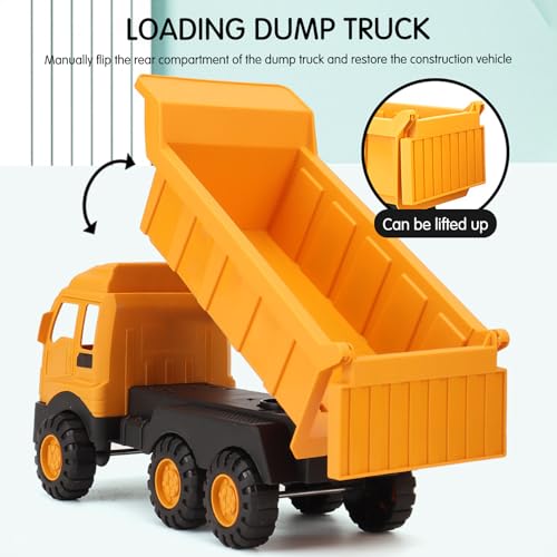 HIQE-FL Baustellenfahrzeuge,3 Stück Sandspielzeug Bagger,Mini Bagger,Baufahrzeuge Spielzeug Auto,Bagger Sandkasten,Kunststoff Bagger,Baustellenfahrzeug Strandspielzeug Kinder,für 3 4 5 Jahre