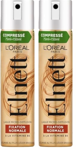 L'Oréal Paris Laque Fixation Normale Tenue Longue Durée 24H Indétectable, 75 ml