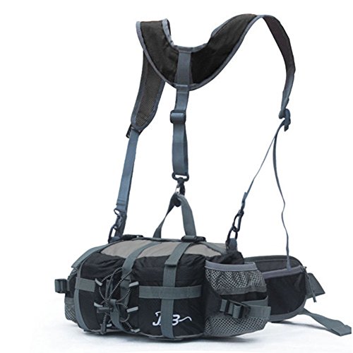 Unisex Nylon Wasserabweisende Gürteltasche Reiserucksack Messenger Bag Reiserucksack Bauchtasche Sporttasche Fahrrad Bergsteigen Trekking