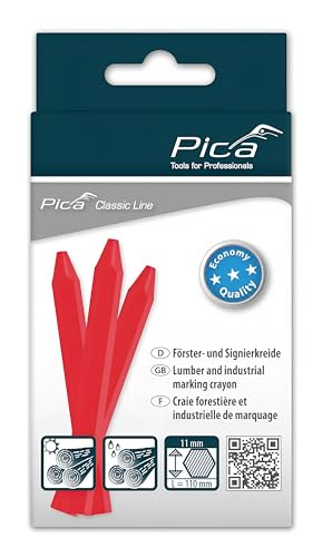 Craie forestière Pica rouge de 11 mm pour résoudre les problèmes de marquage humide