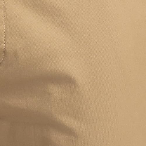 Image of Colorplus Men's Cotton Blend Solid Piece Dyed Pattern Contemporary Fit Flat Front Casual Trouser