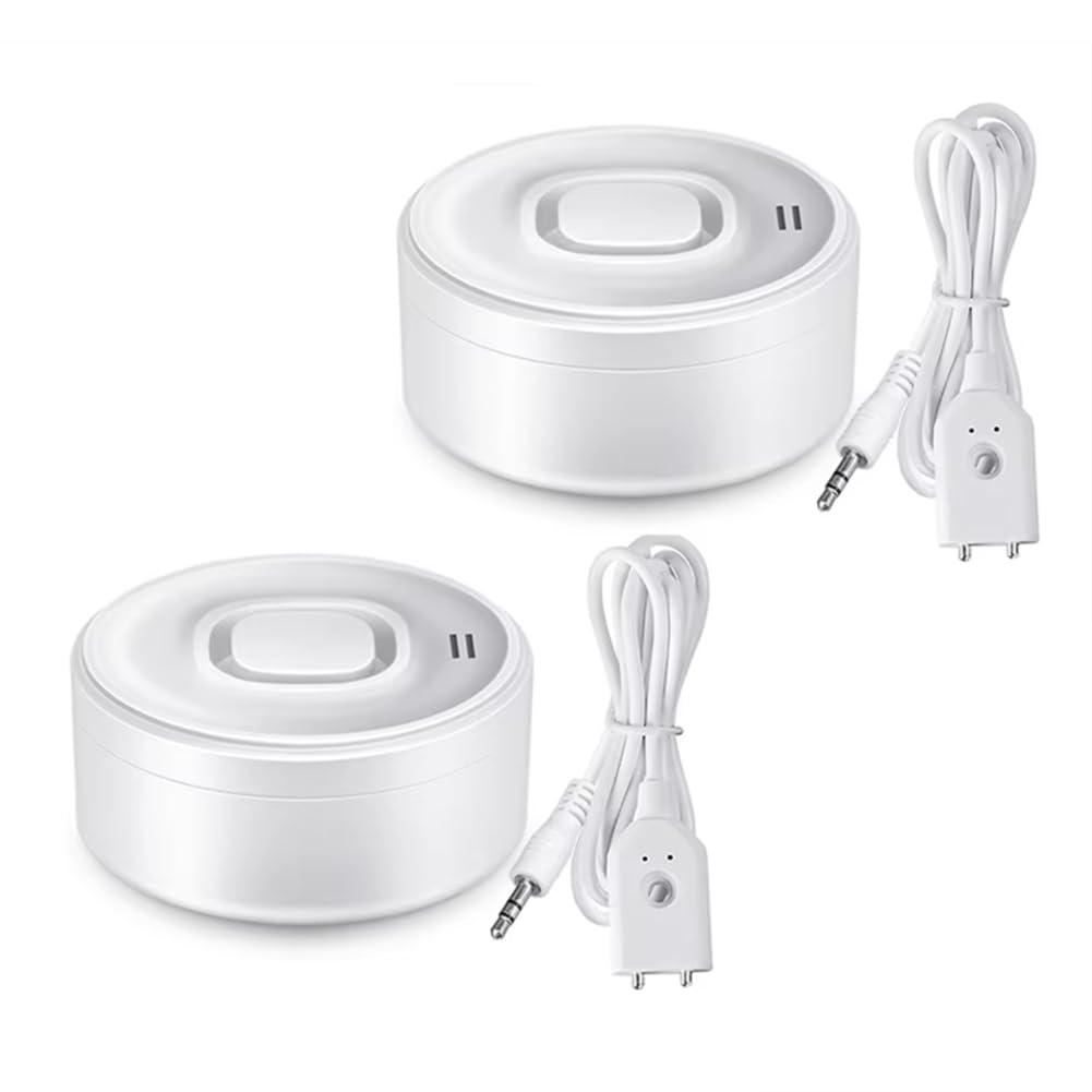 Jnchdghwa White Tuya Wifi Water Leak Detector 2Pcs 100Db Dual Water Flood Sensor Smart App Remote Monitoring Flood Overflow Security