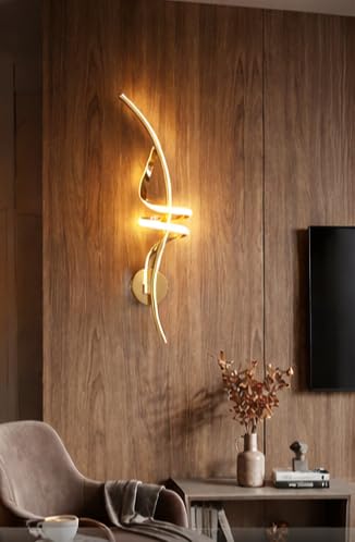 Image of blissbells Crystal Wall Light, LED Decorative Sconce (Twisted Spiral)