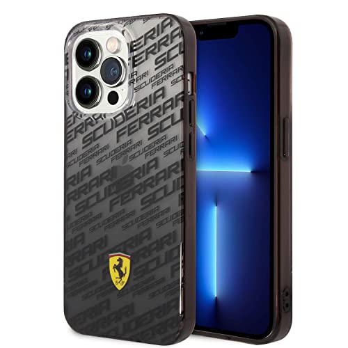 Image of CG MOBILE Ferrari Phone Case [Official Licensed] Grand PC /TPU Case Over Scuderia & Dyed Bumper Protective Case /Cover Compatible withiPhone 14 Pro Max (6.7-Inch) 2022 - Black