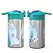 Zak Designs 15.5oz Stainless Steel Kids Water Bottle with Flip-up Straw Spout - BPA Free Durable Design, Frozen Girl SS
