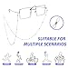 11Pcs Eyeglass Chain, Lightweight Neck Cord for Reading & Fashion Accessories