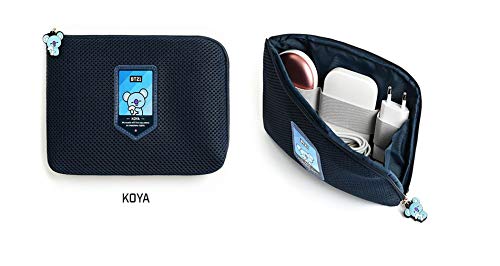 BTS Official Merchandise (KOYA_RM) AIRMESH Cable Pouch + Extra BTS PHOTOCARDS Included