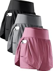 Inseam 5'': Black & Gray & Purple