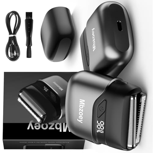 Mini Electric Razor for Men, Foil Shavers, IPX7 Waterproof Cordless