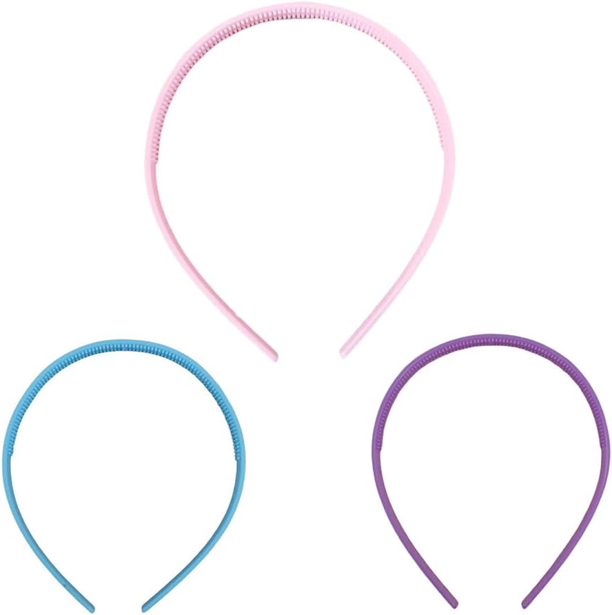 Kit 24 Tiara Arquinho Fina Cabelo Para Artesanato Costumização – 8mm (AZUL BEBE)