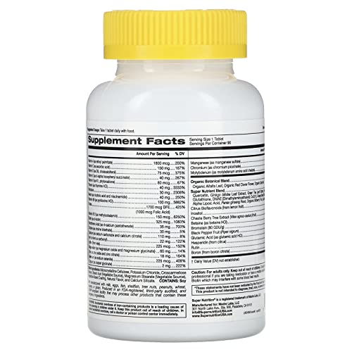 SuperNutrition SimplyOne Multi-Vitamin for Women, High-Potency, One/Day Tablets, 90 Count - Image 3
