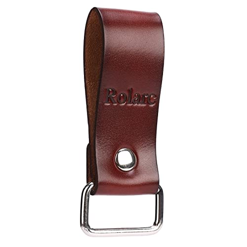 Rolarc Tape Measure Holder Leather Belt Clip Drill Impact Tool Holster Heavy Duty Multitool(2-Piece Set) (Brown) #TOP3