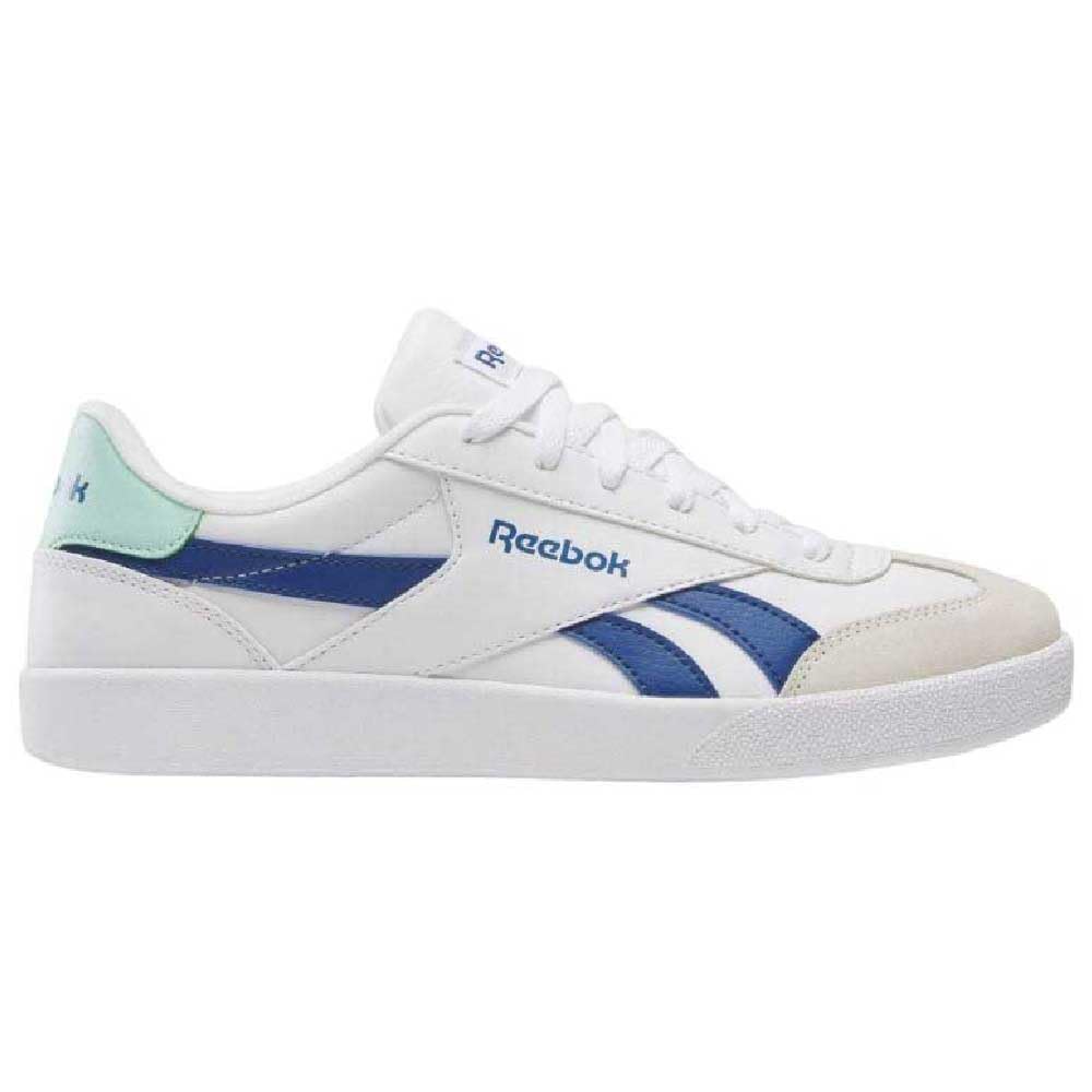 Reebok Unisex Smash Edge Stennis Shoes, White Twilightblue Glitchaqua, 12 UK