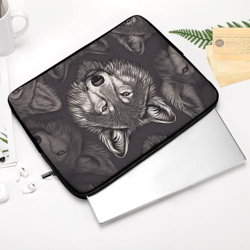 Housse ordinateur portable loup pour protéger des rayures du sac - 4