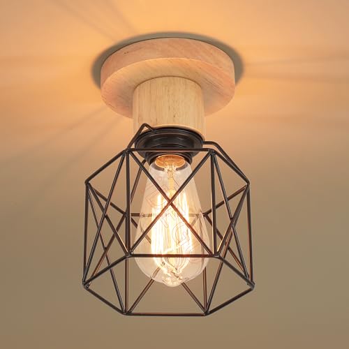 💚【Applicazioni】: Questa plafoniera led soffitto dal design industriale dona una luce piacevole.il design moderno, elegante e vintage dona una nota particolarmente chic al vostro interno. Perfetto per la decorazione del corridoio / casa / ristorante / sala da pranzo / studio / balcone / scale / caffetteria / soffitte / cucina / soggiorno /camera da letto / bar / club, ecc.