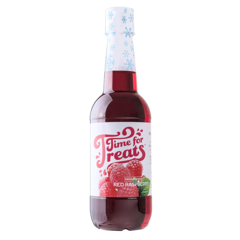Flavored Syrup 16.9 Fluid Ounce Bottle for Snow Cones, Homemade Sodas, Cocktails, Coffee, Baking and More (Red Raspberry)