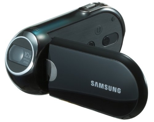 Samsung SMX-C10LP SD Camcorder (SDHC/MMC Card, 10-Fach Opt. Zoom, 6,9 cm (2,7 Zoll) Display) blau